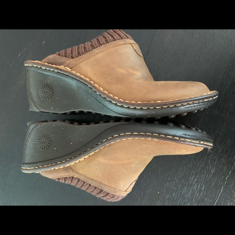 Ugg heeled mules